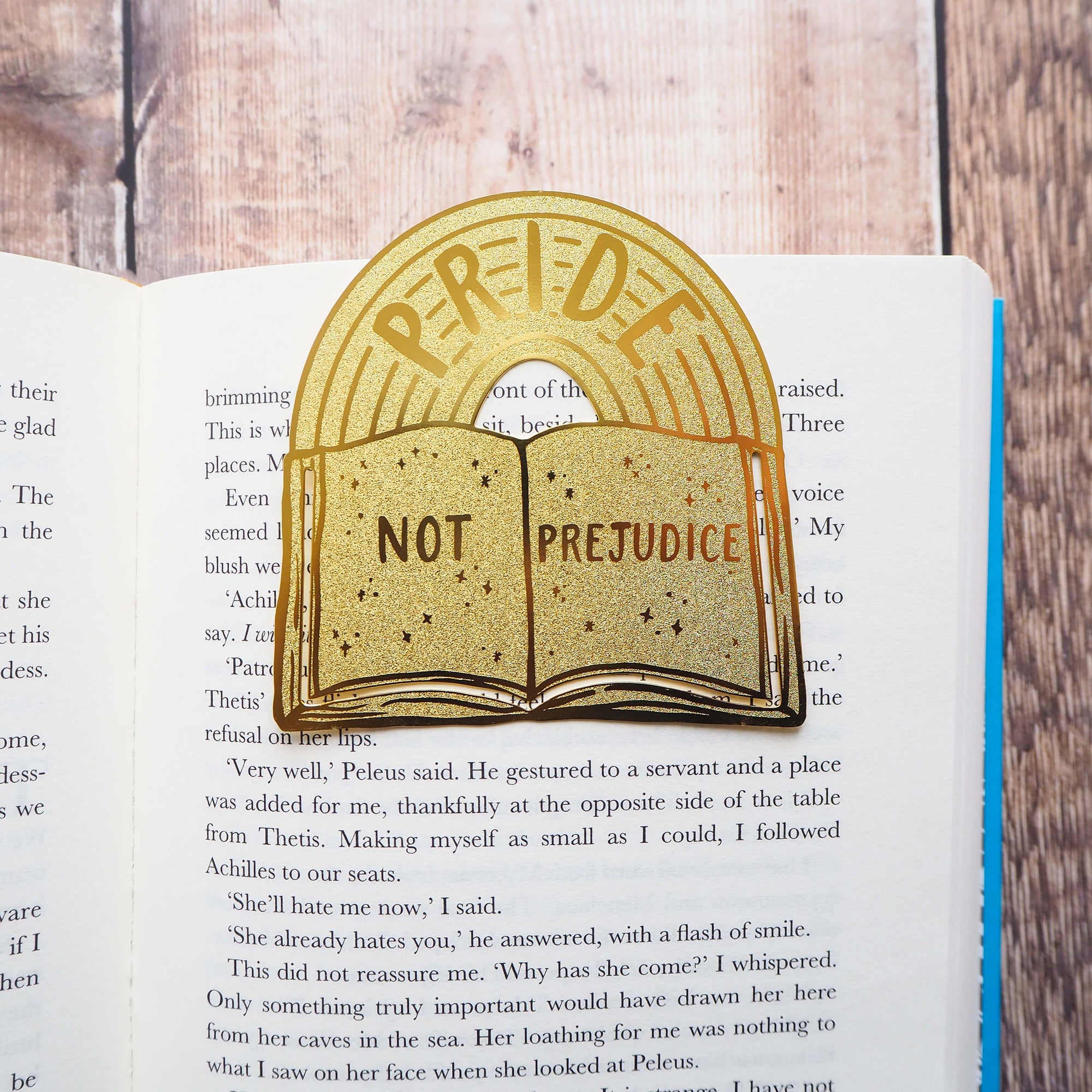 Pride Not Prejudice Brass Bookmark