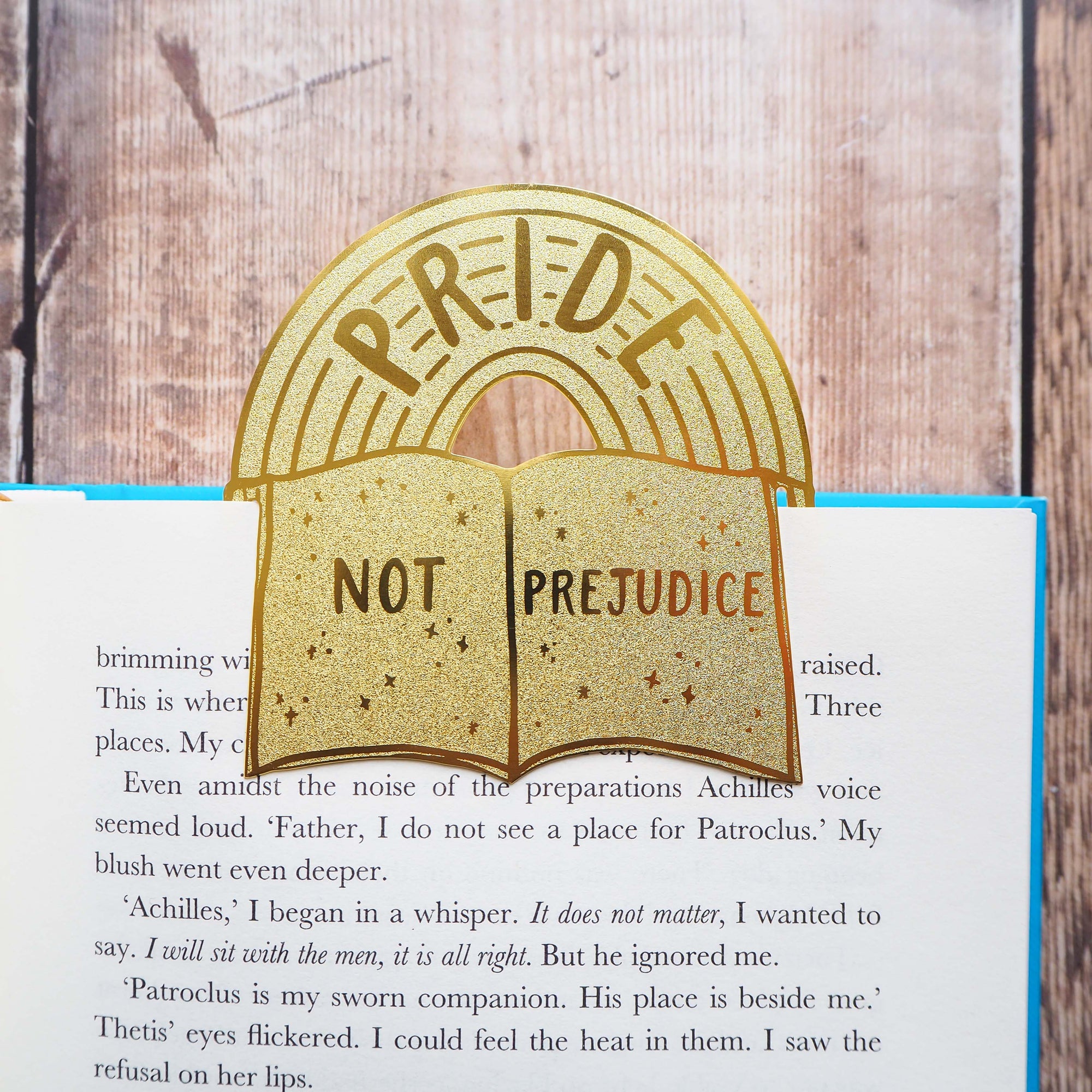 Pride Not Prejudice Brass Bookmark