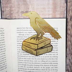 Raven Brass Bookmark