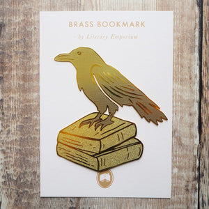 Raven Brass Bookmark